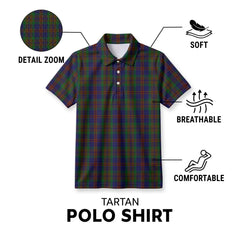 Mann Tartan Birdseye Mesh Polo Shirt
