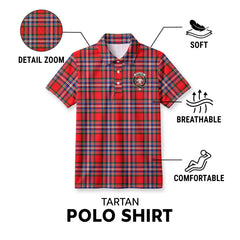 McFarlane Modern Tartan Crest Birdseye Mesh Polo Shirt