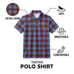 Spalding Tartan Crest Birdseye Mesh Polo Shirt