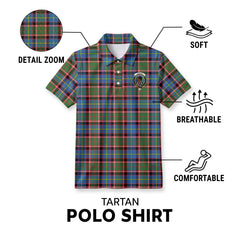 Stirling (of Keir) Tartan Crest Birdseye Mesh Polo Shirt
