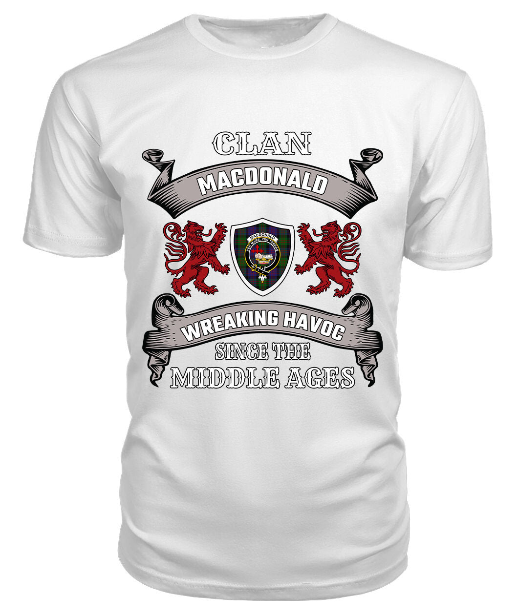 MacDonald (Clan Donald) Family Tartan - 2D T-shirt