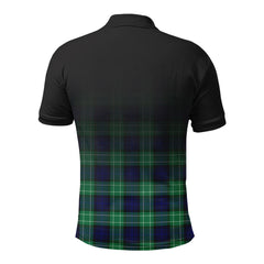 Abercrombie Tartan Crest Polo Shirt - Thistle Black Style