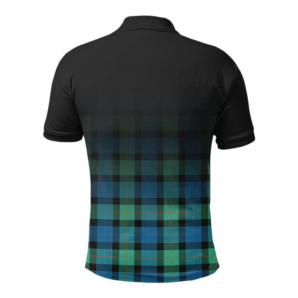 Gunn Ancient Tartan Crest Polo Shirt - Thistle Black Style