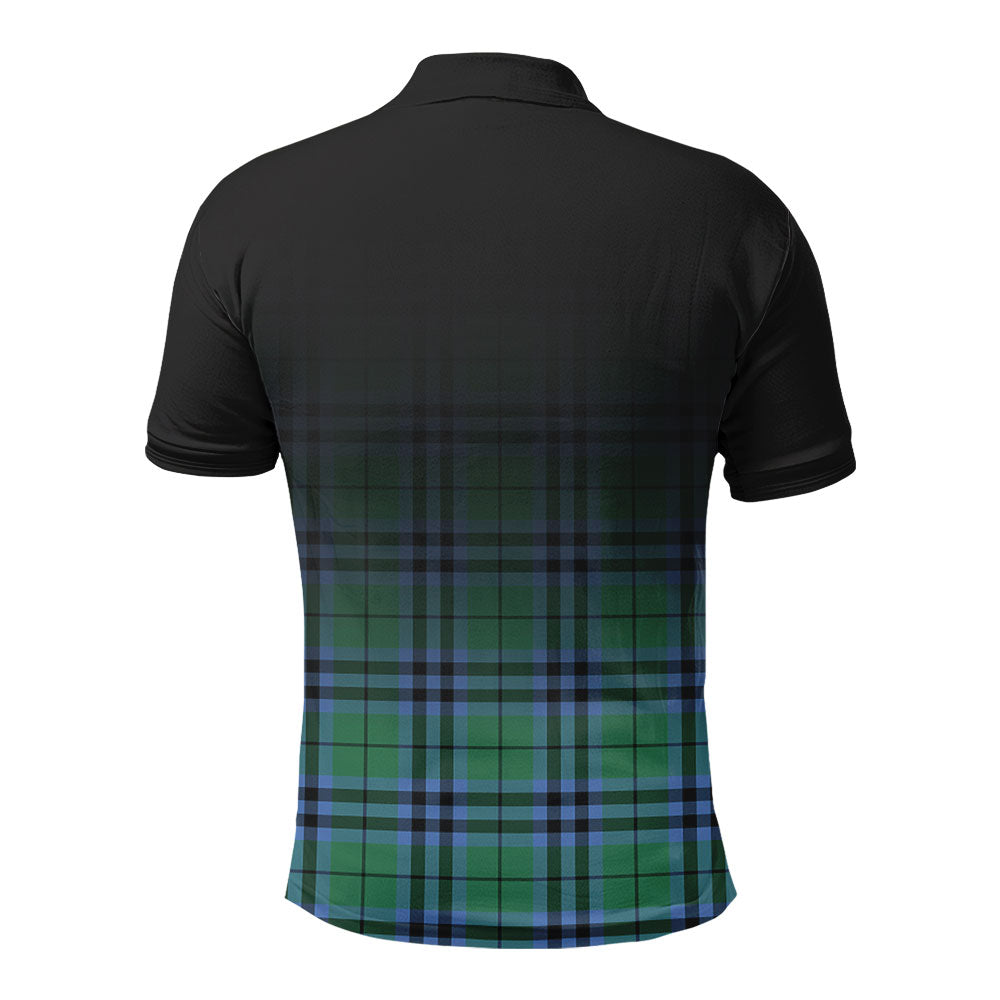 Keith Ancient Tartan Crest Polo Shirt - Thistle Black Style
