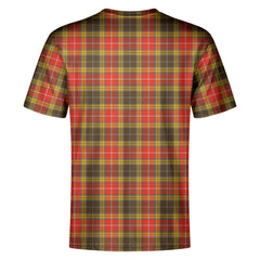 Buchanan Old Set Weathered Tartan Crest T-shirt