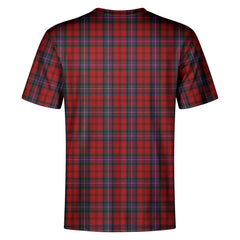Kelly of Sleat Red Tartan Crest T-shirt