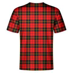 Wallace Hunting Red Tartan Crest T-shirt