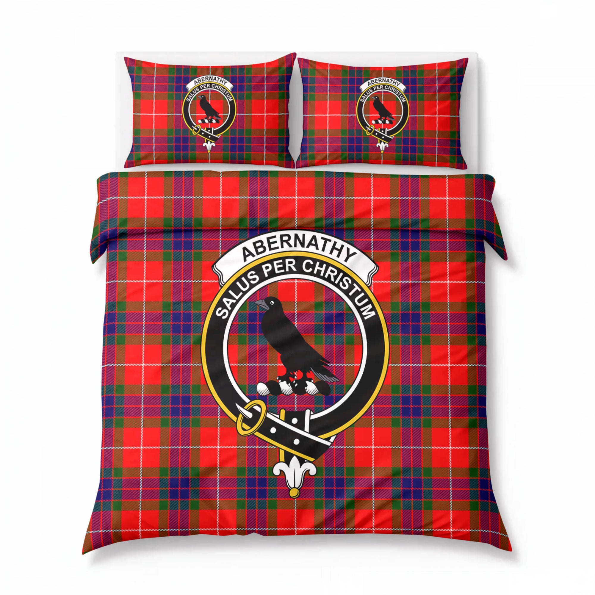 Abernathy Tartan Crest Bedding Set