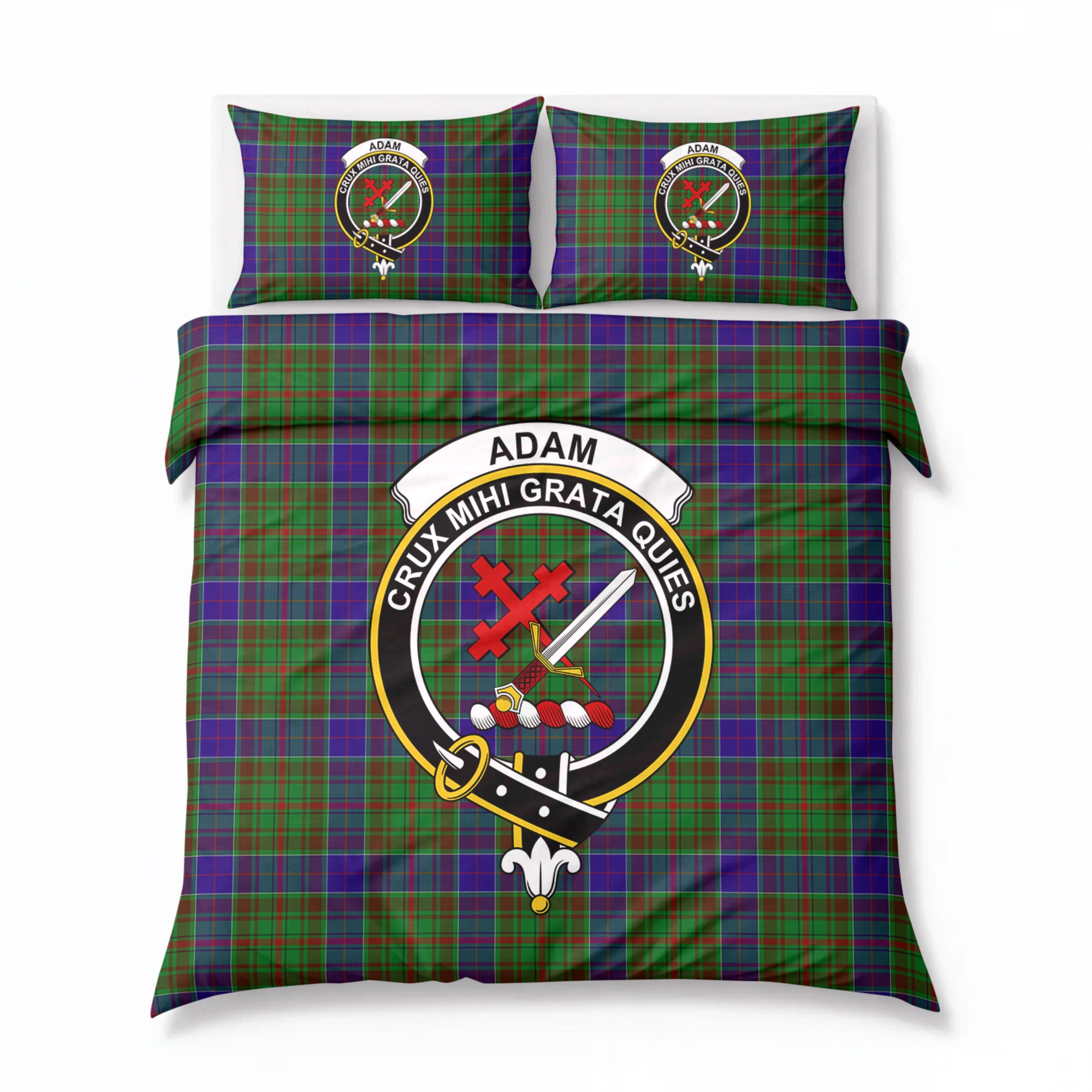 Adam Tartan Crest Bedding Set