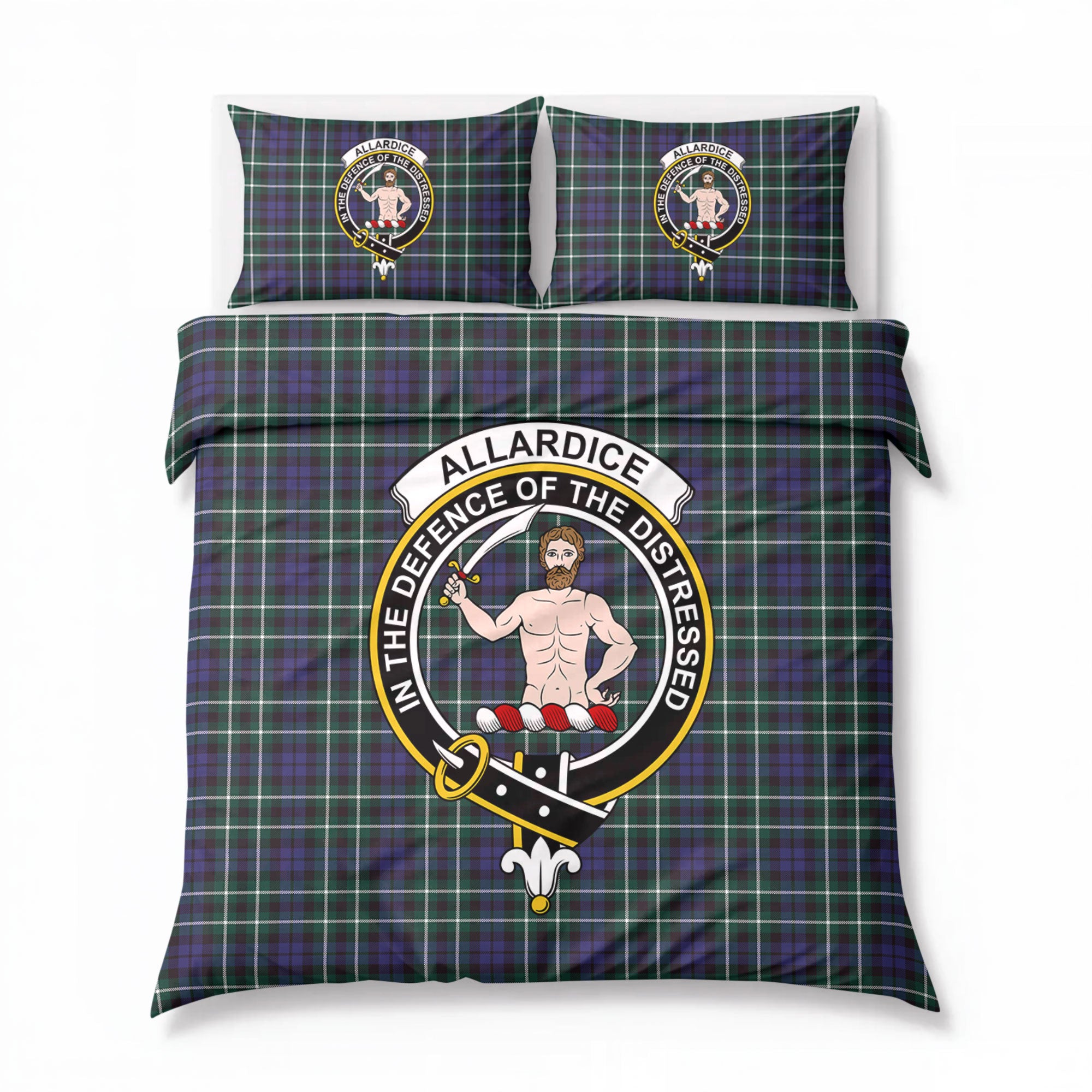 Allardice Tartan Crest Bedding Set