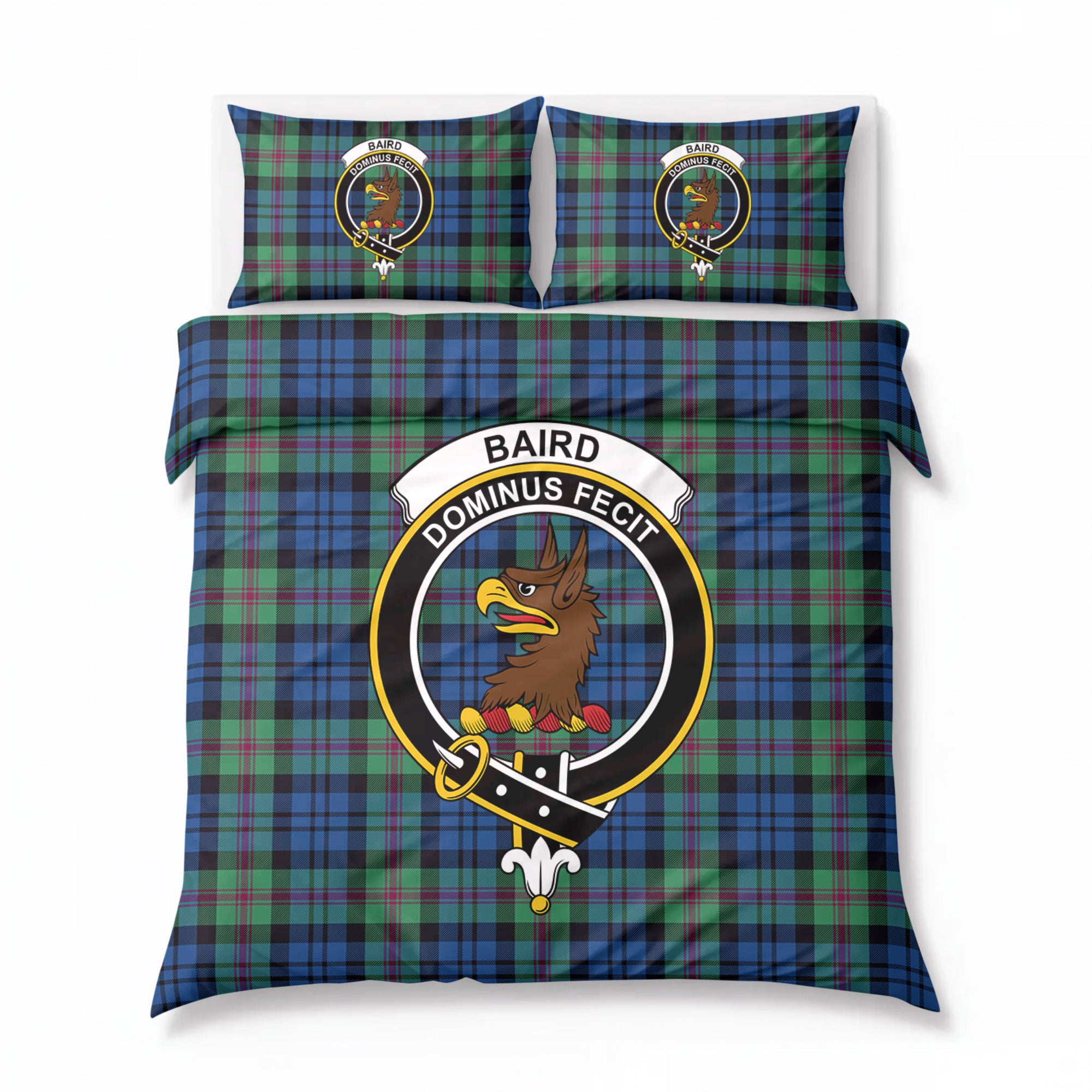 Baird Ancient Tartan Crest Bedding Set