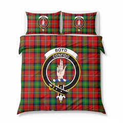 Boyd Modern Tartan Crest Bedding Set