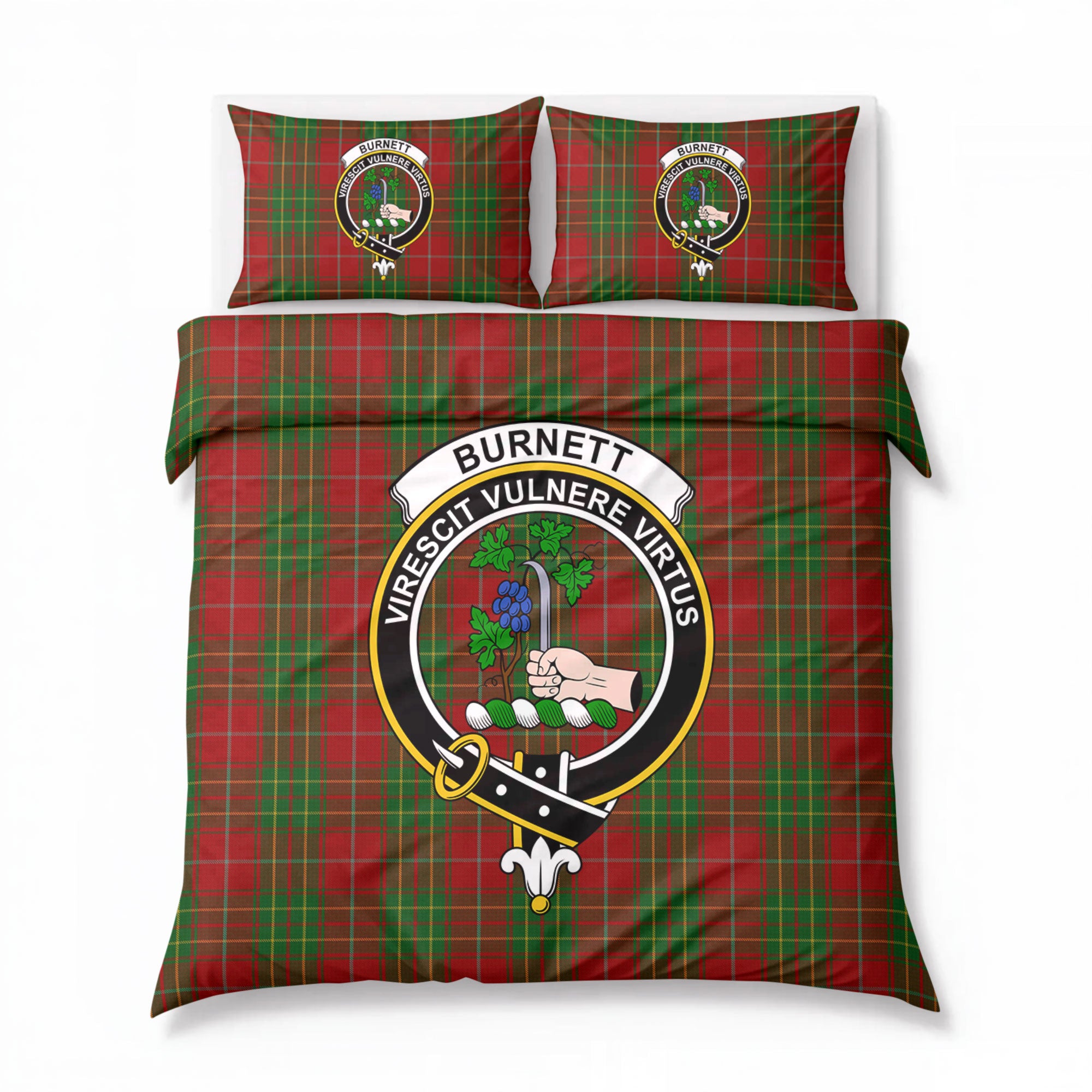 Burnett Tartan Crest Bedding Set