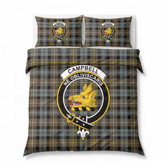 Campbell Argyll Weathered Tartan Crest Bedding Set
