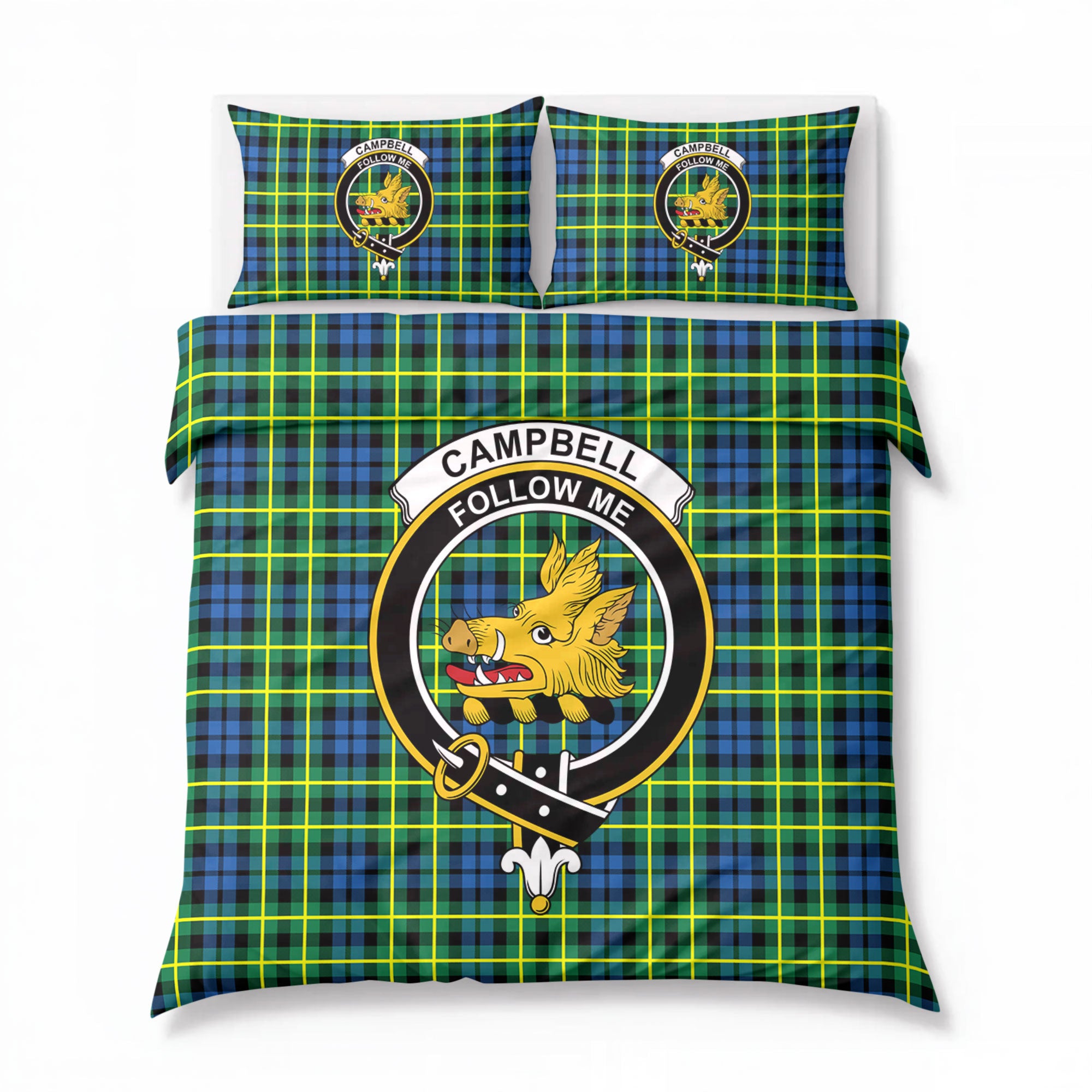 Campbell of Breadalbane Ancient Tartan Crest Bedding Set
