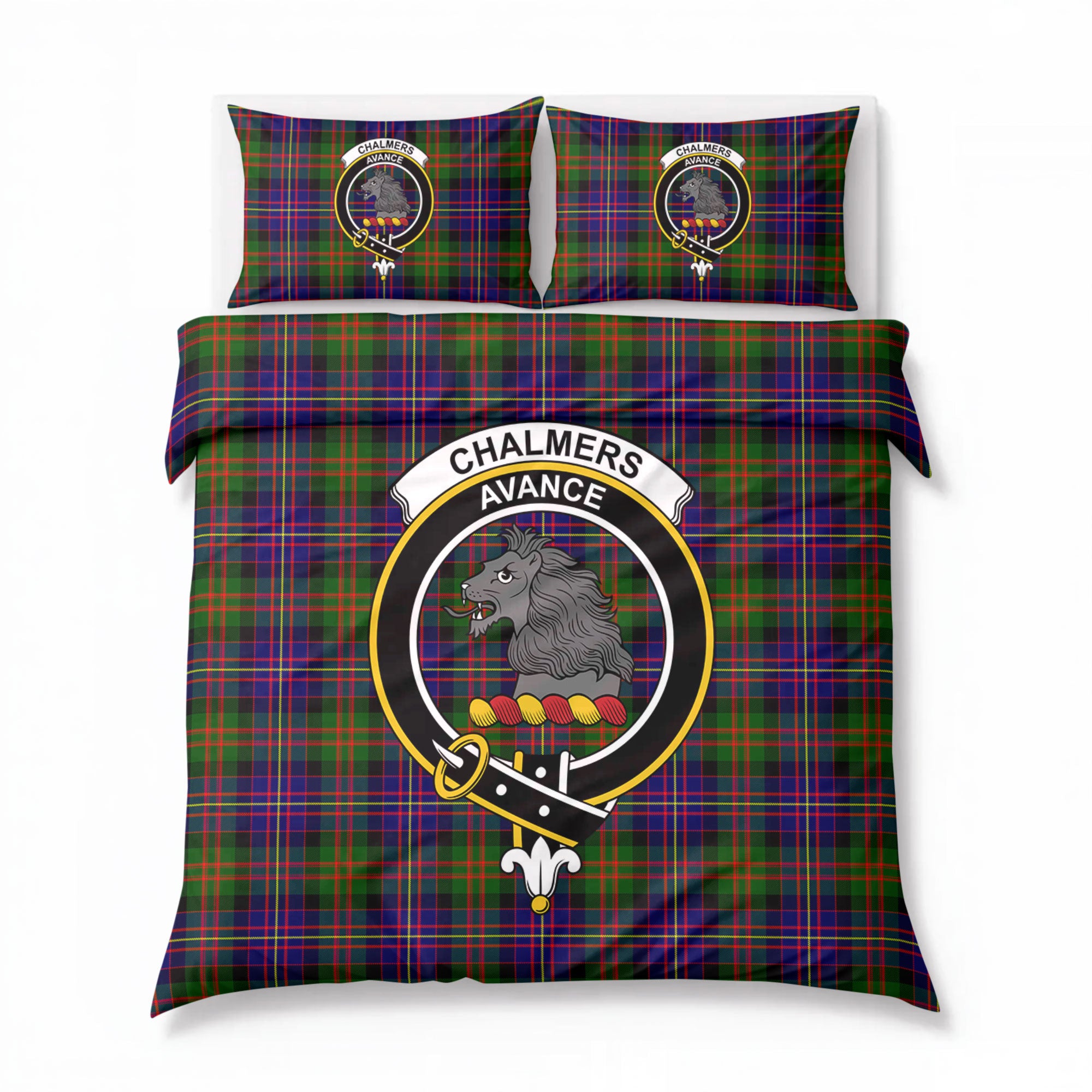 Chalmers Tartan Crest Bedding Set