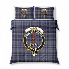 Clark Modern Tartan Crest Bedding Set