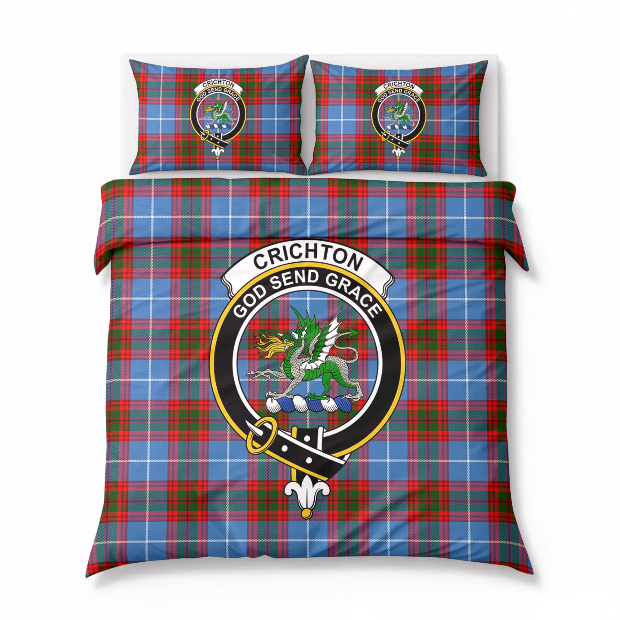 Crichton Tartan Crest Bedding Set