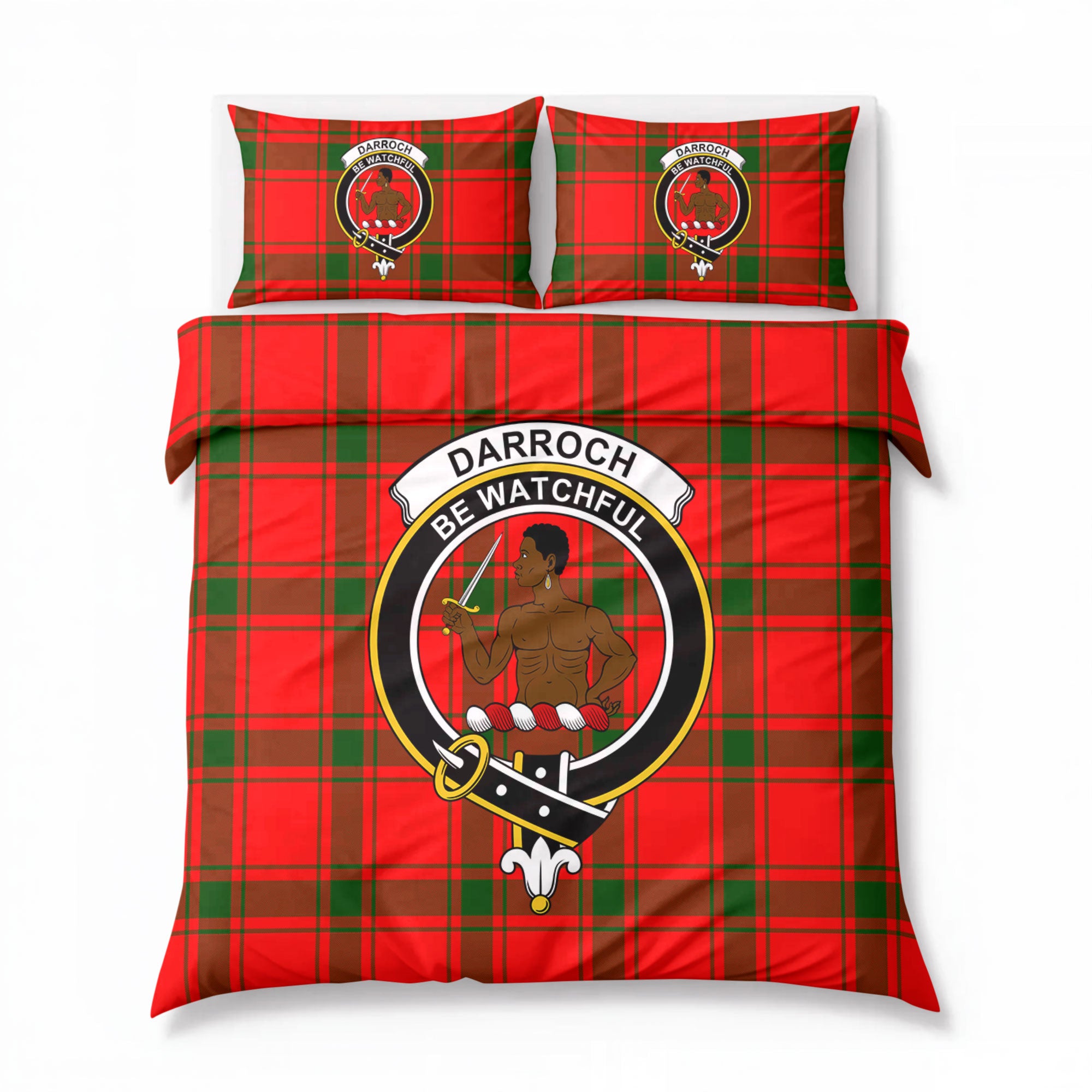 Darroch (Gourock) Tartan Crest Bedding Set