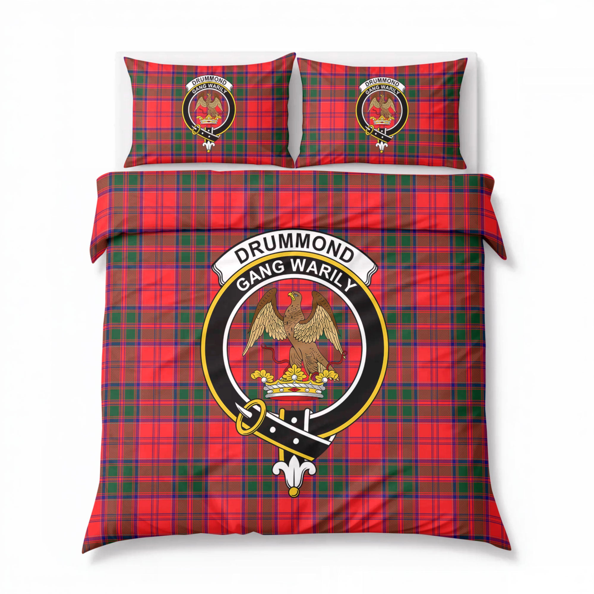 Drummond Modern Tartan Crest Bedding Set