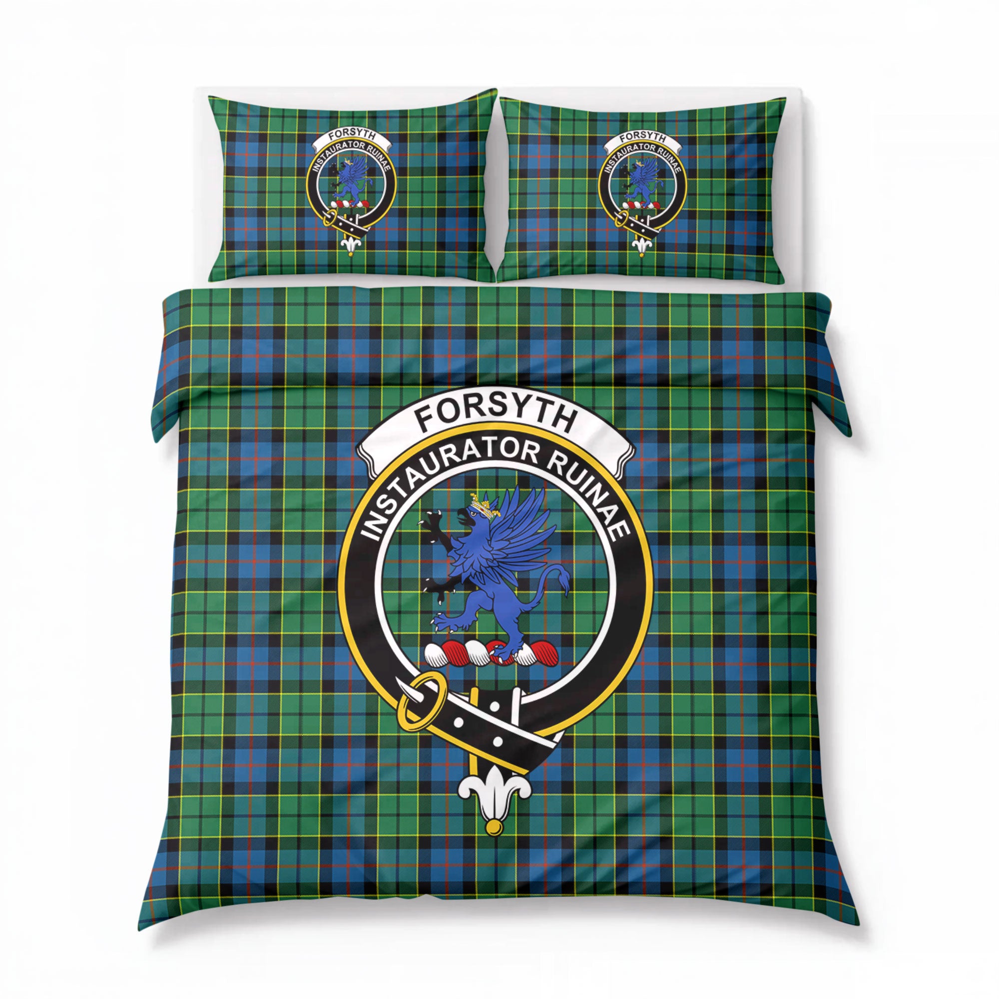 Forsyth Ancient Tartan Crest Bedding Set