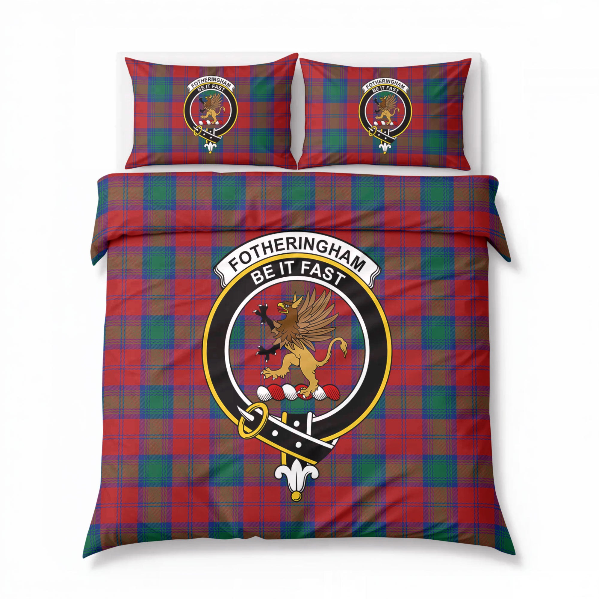 Fotheringham Tartan Crest Bedding Set