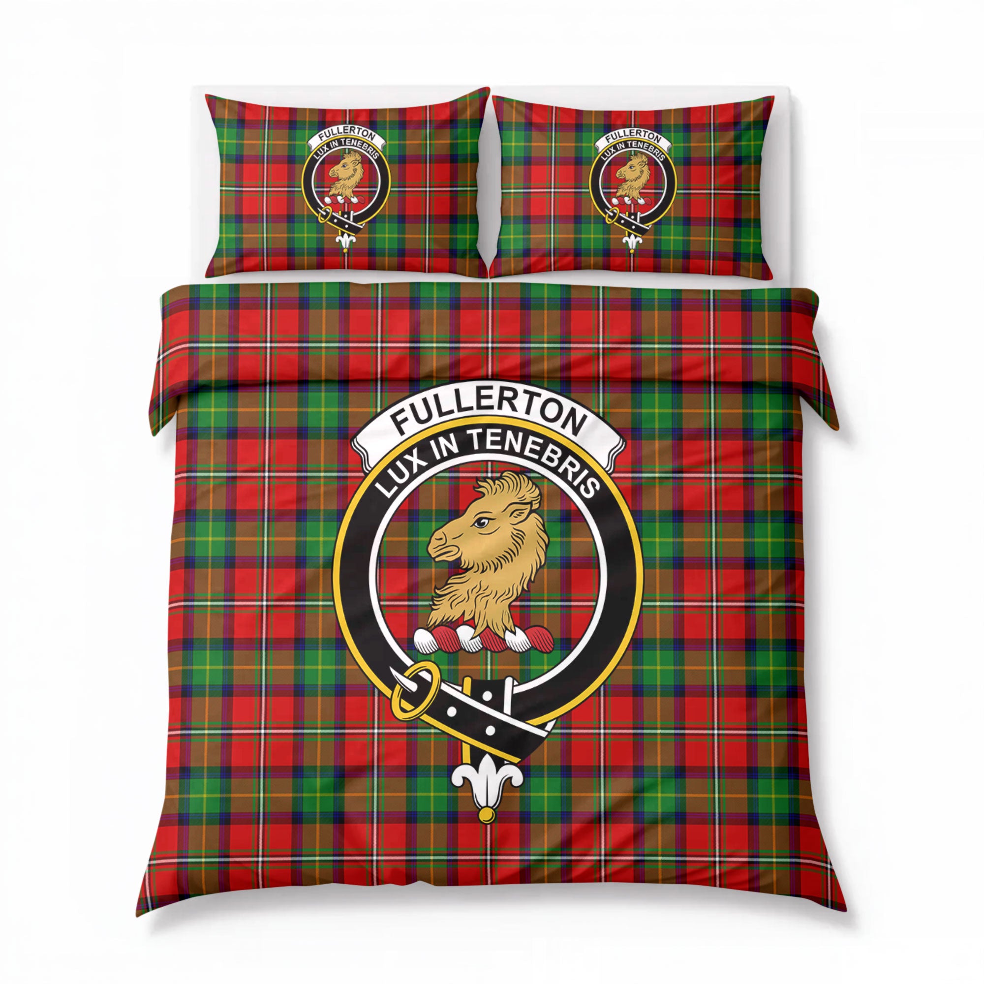 Fullerton Tartan Crest Bedding Set
