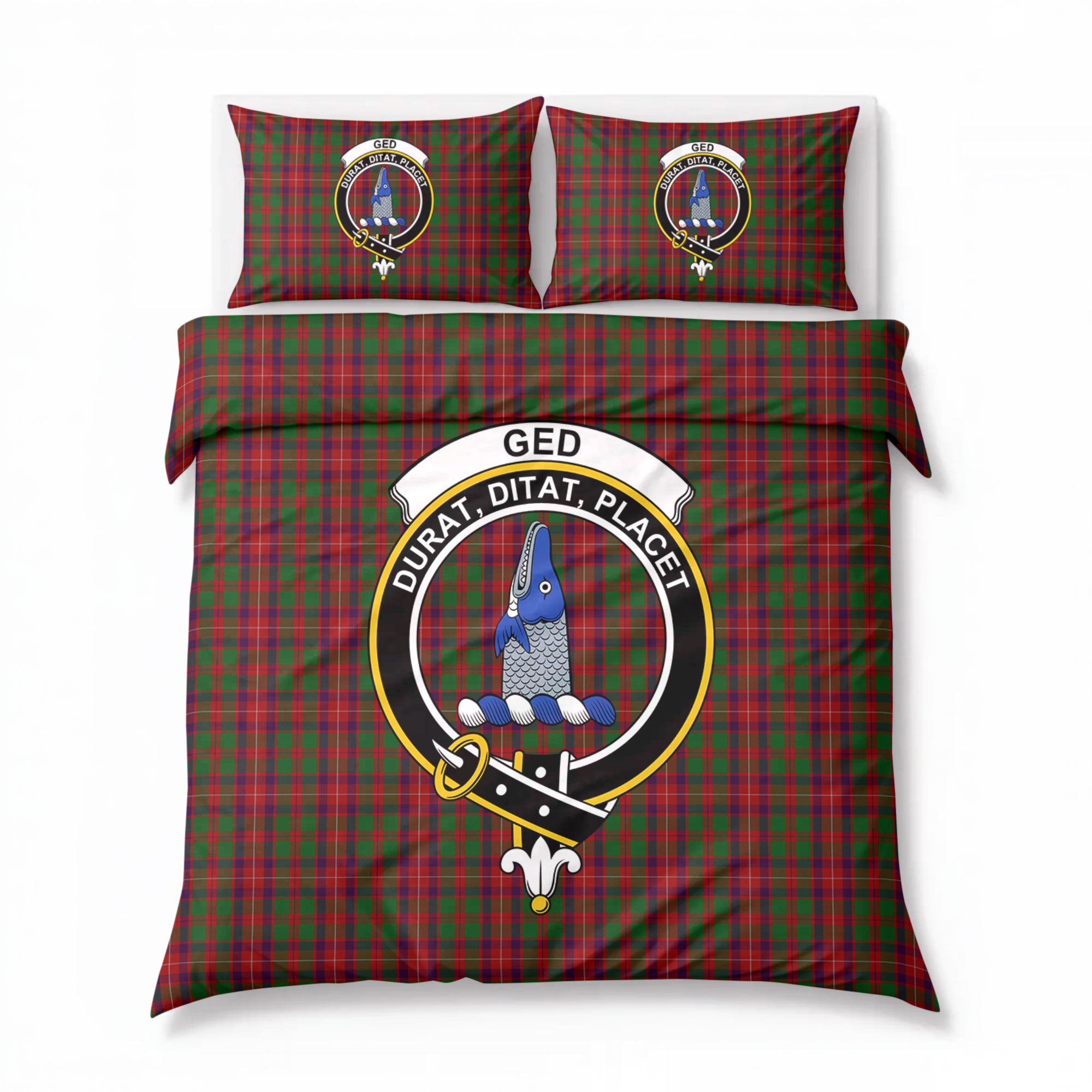 Ged Tartan Crest Bedding Set