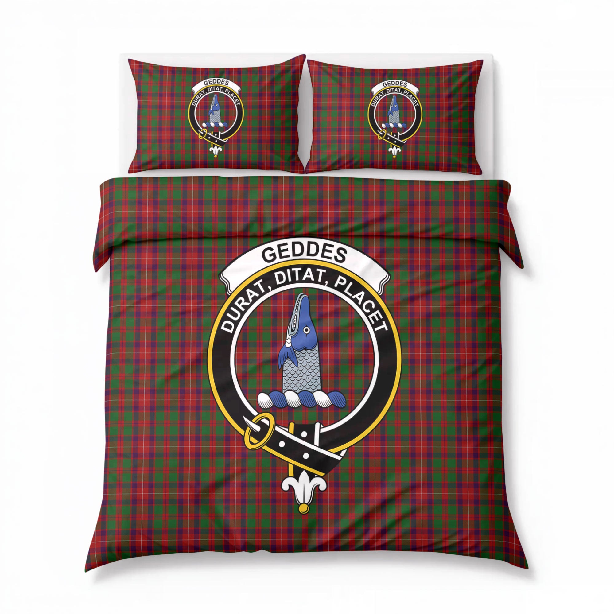 Geddes Tartan Crest Bedding Set