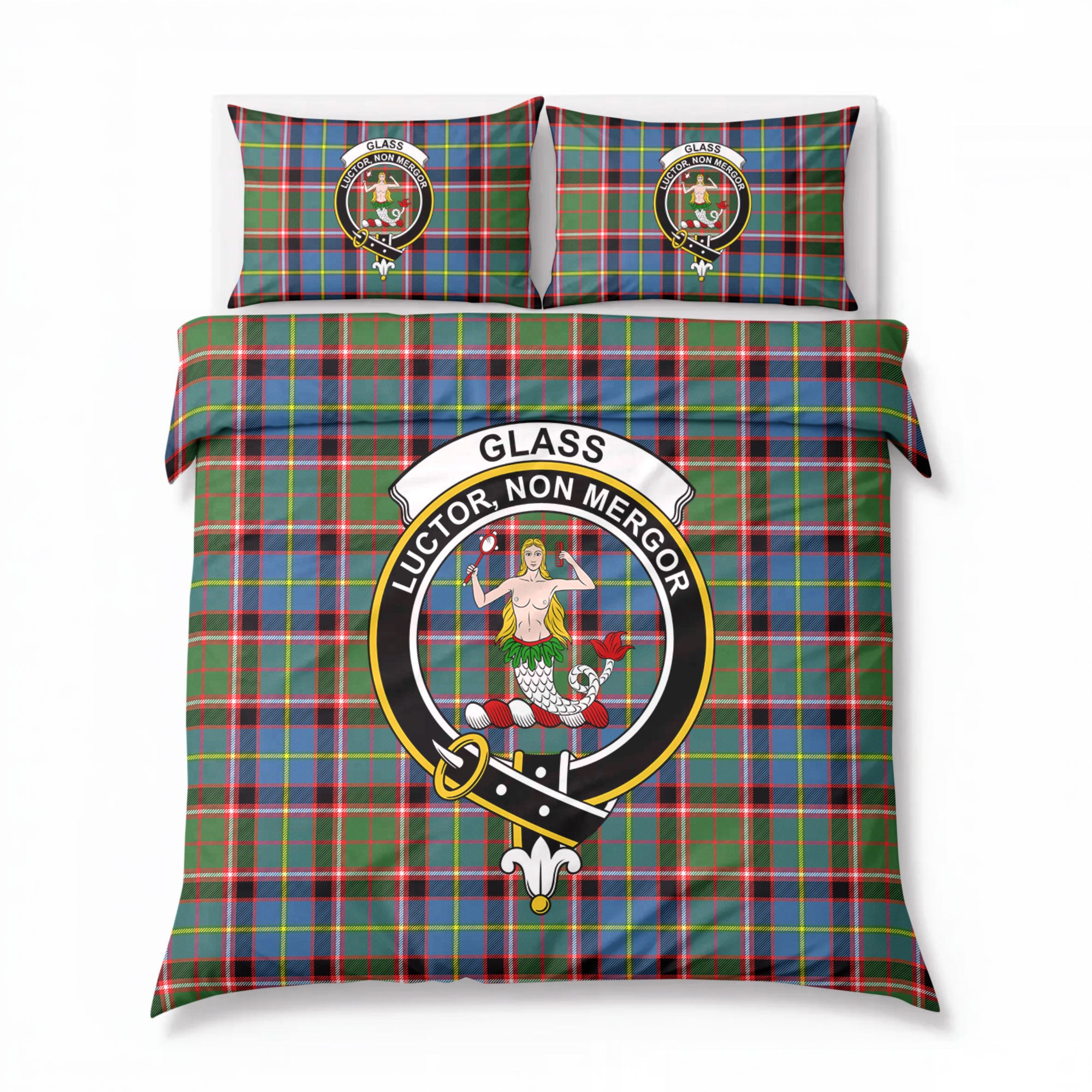Glass Tartan Crest Bedding Set