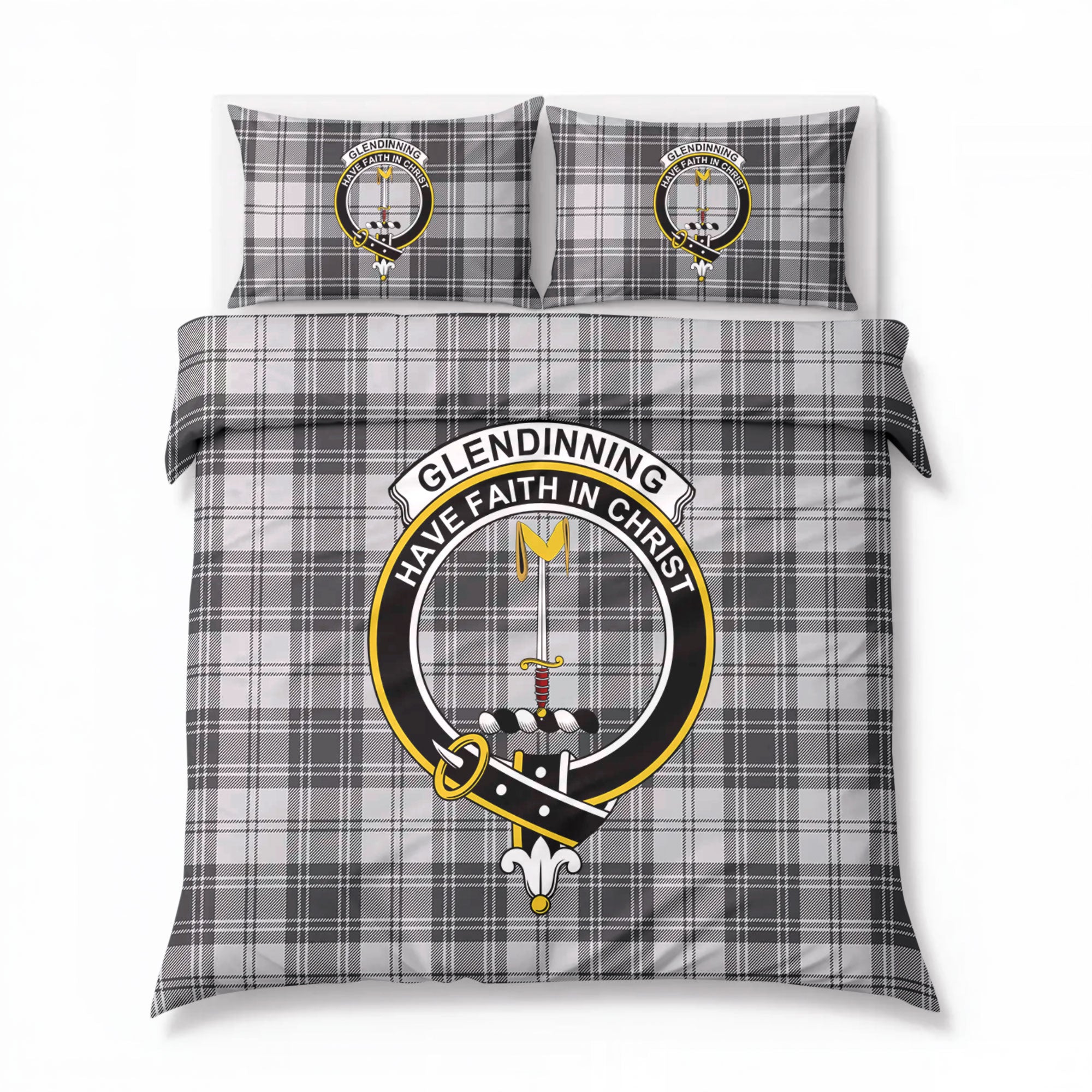 Glendinning Tartan Crest Bedding Set