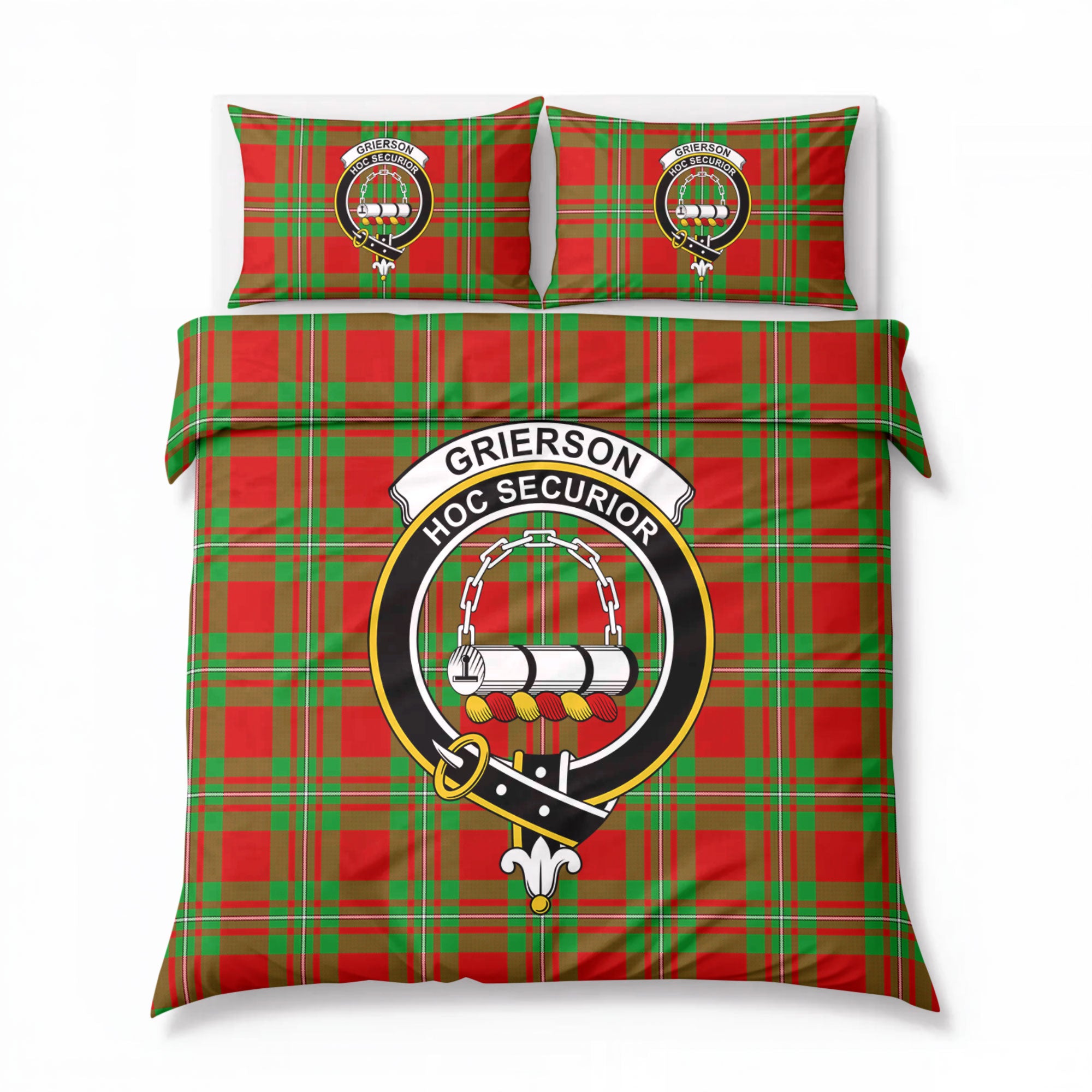 Grierson Tartan Crest Bedding Set