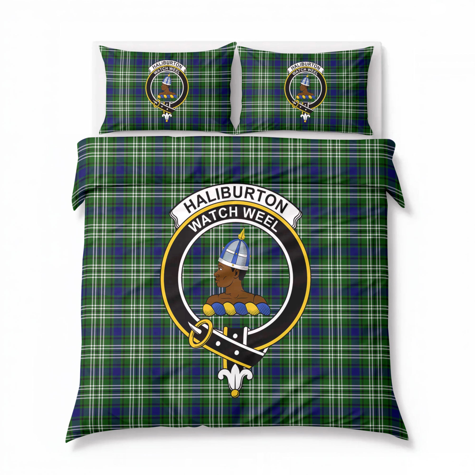 Haliburton Tartan Crest Bedding Set