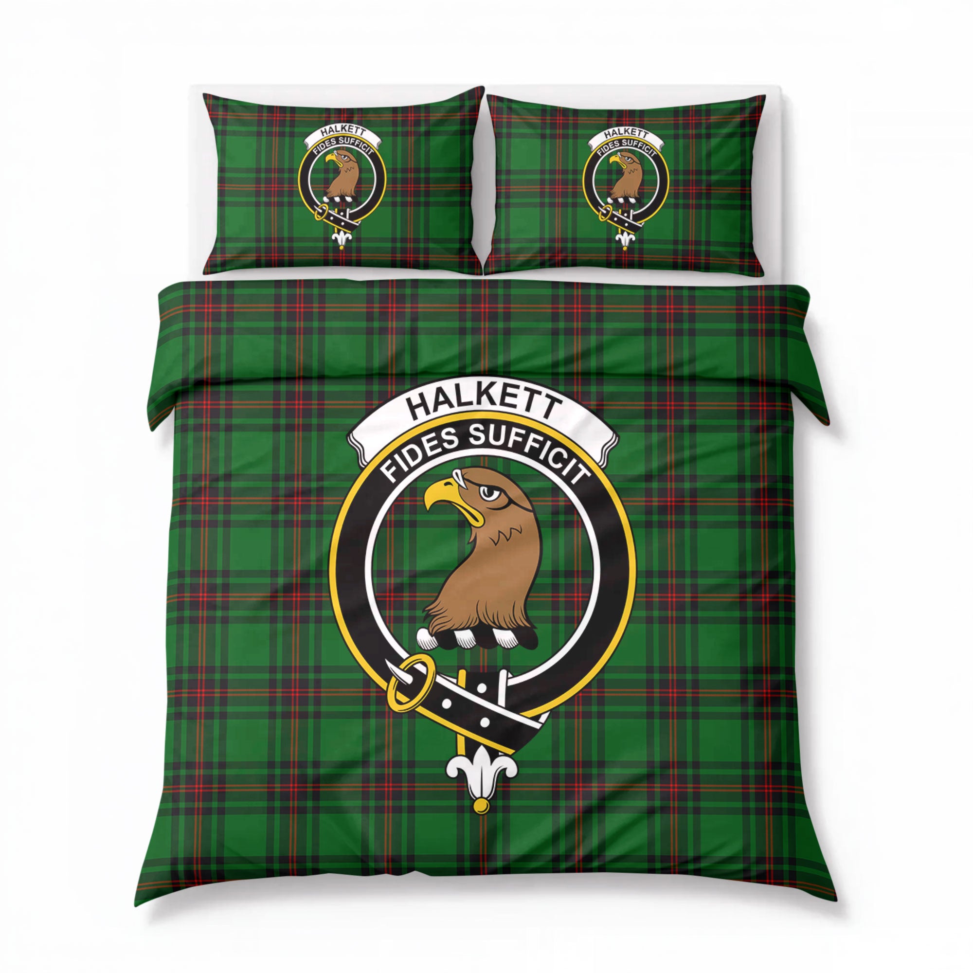 Halkett Tartan Crest Bedding Set