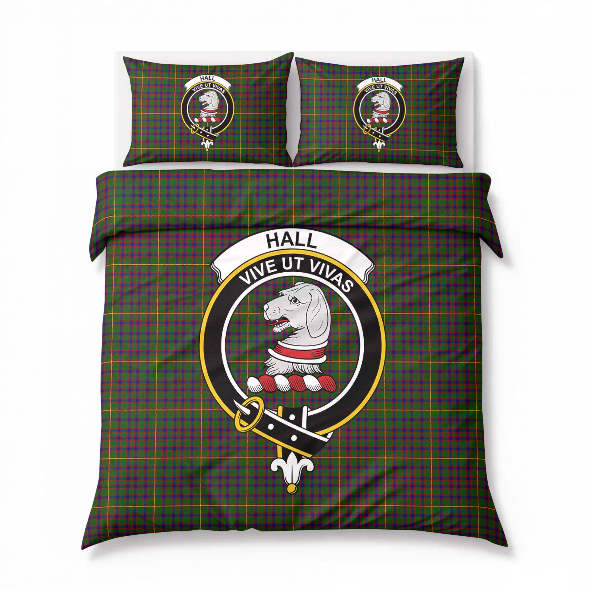 Hall Tartan Crest Bedding Set