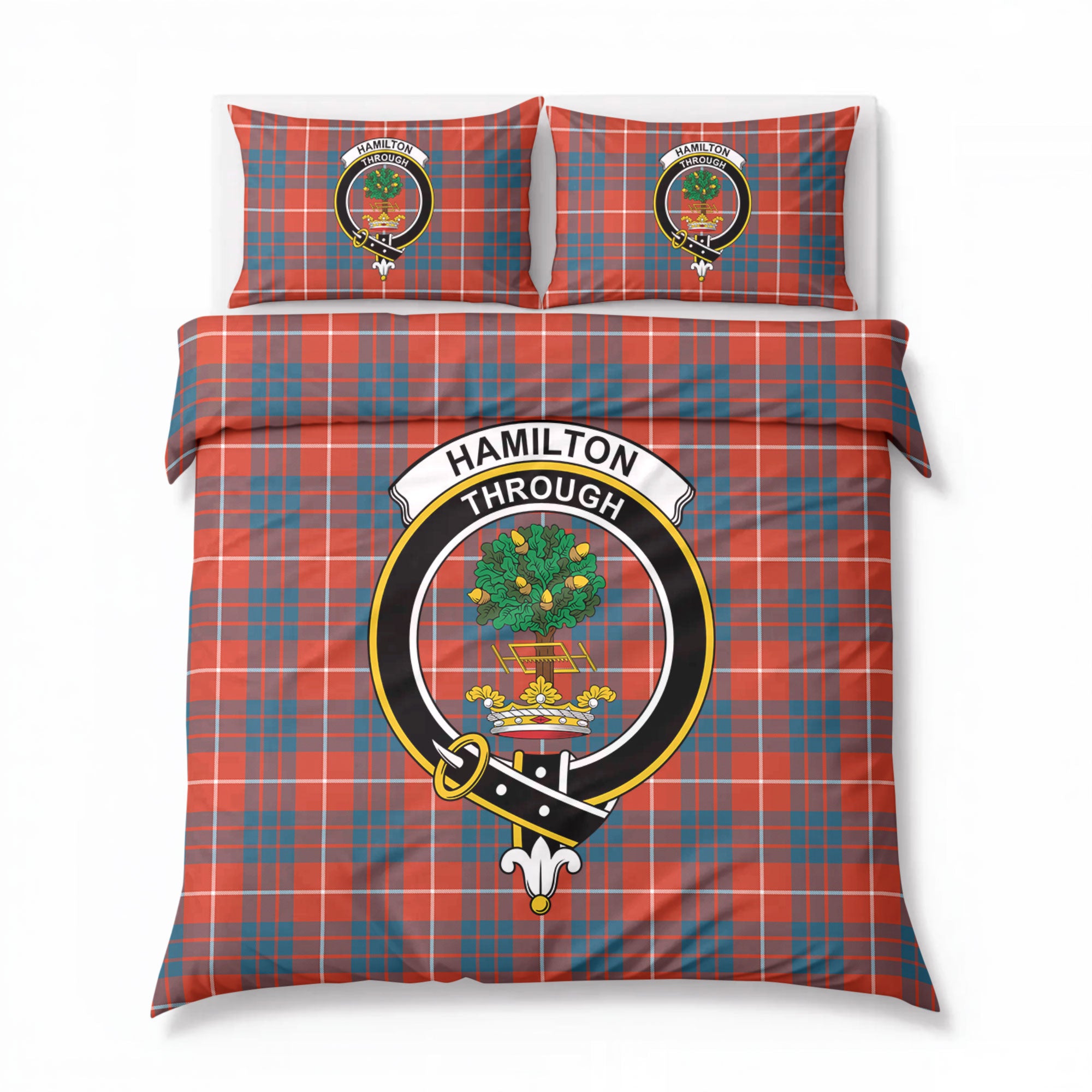 Hamilton Ancient Tartan Crest Bedding Set