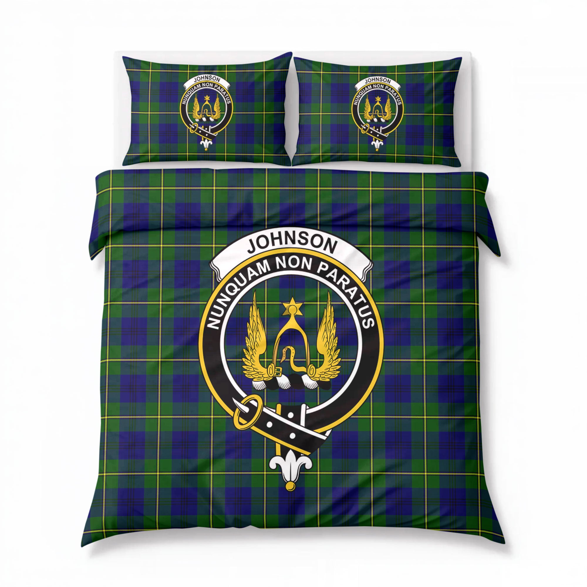 Johnson Modern Tartan Crest Bedding Set