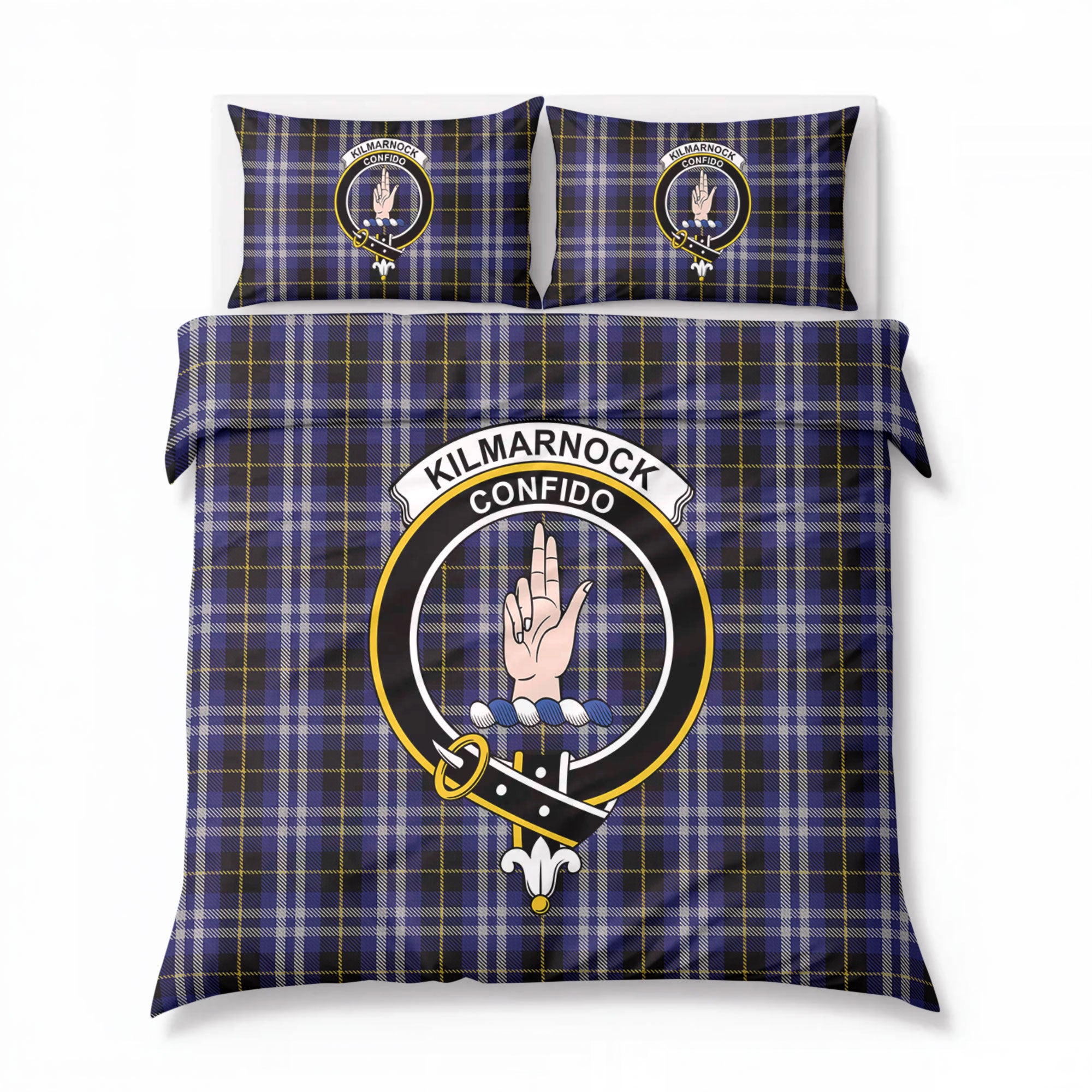 Kilmarnock Tartan Crest Bedding Set