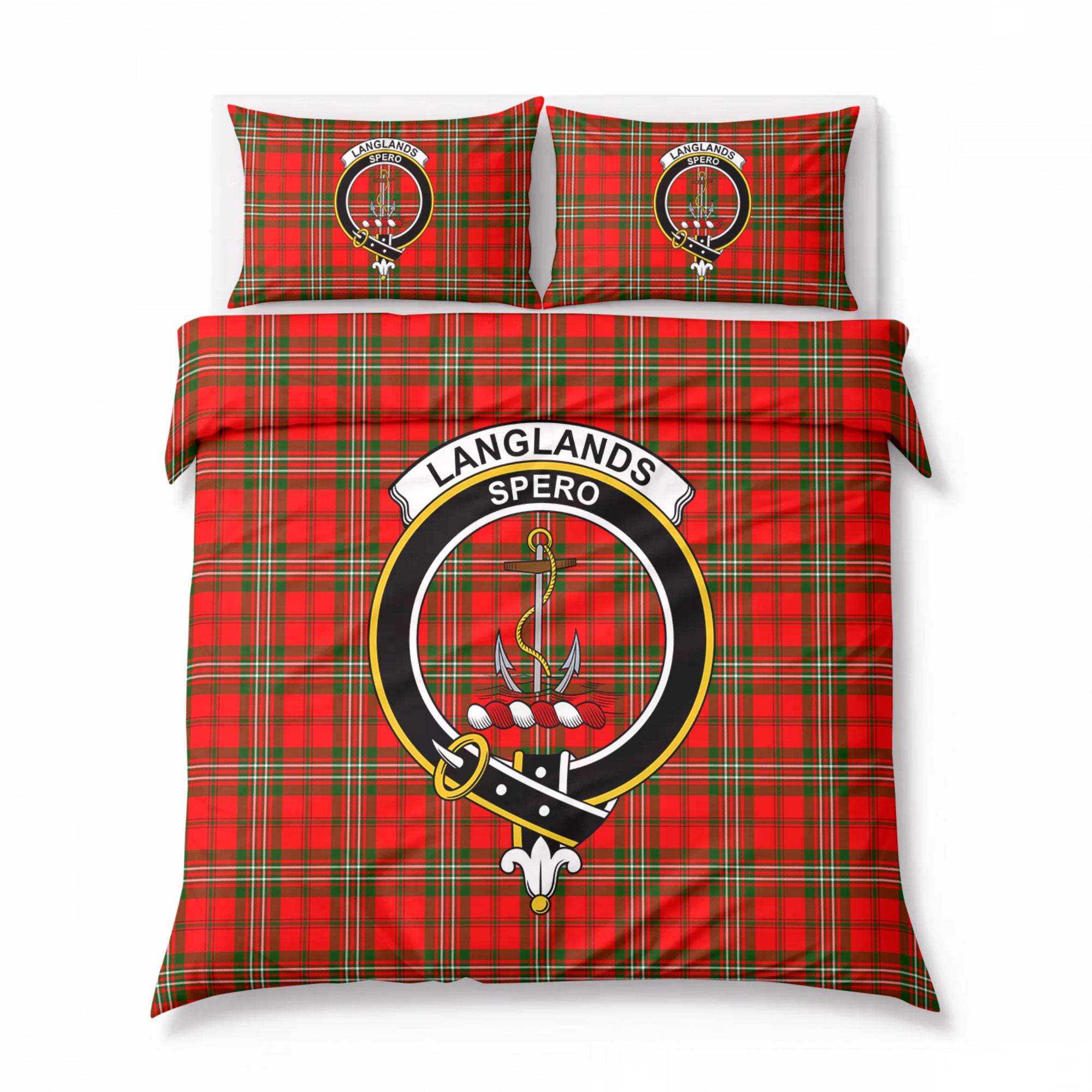 Langlands Tartan Crest Bedding Set