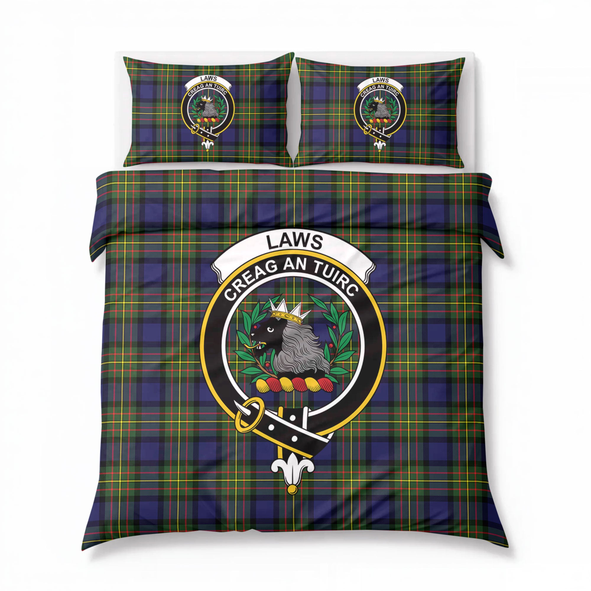 Laws Tartan Crest Bedding Set