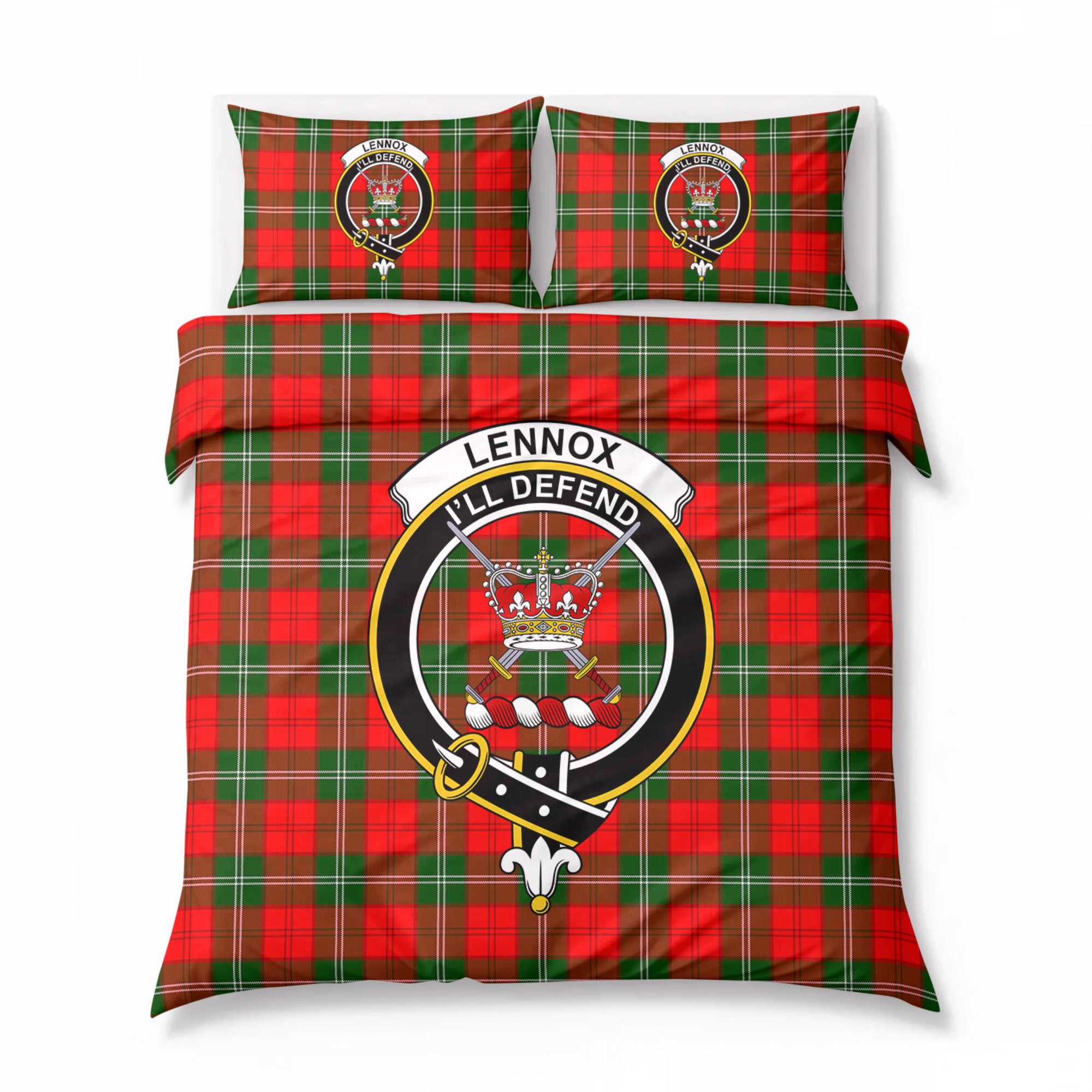 Lennox (Lennox Kincaid) Tartan Crest Bedding Set