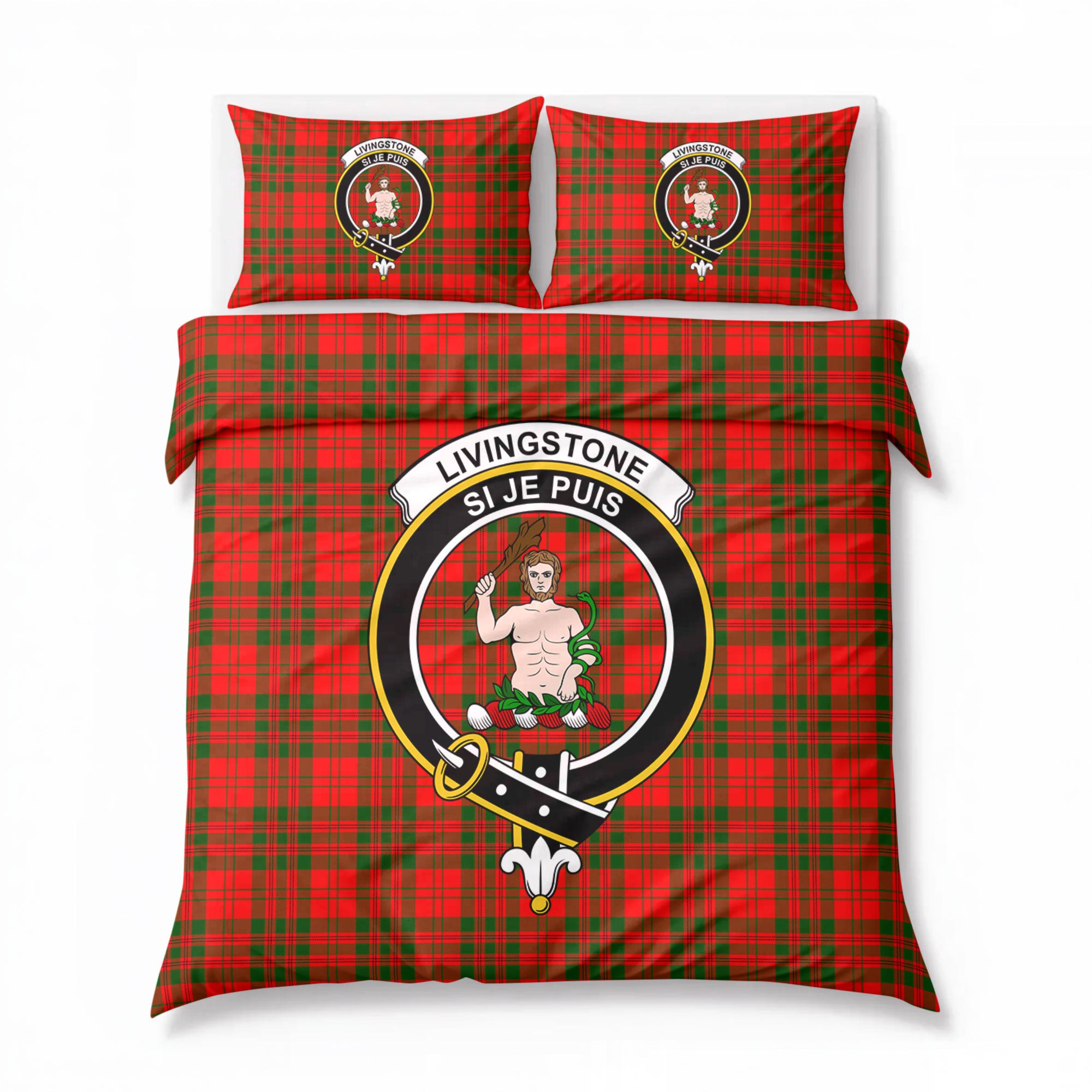 Livingstone Tartan Crest Bedding Set