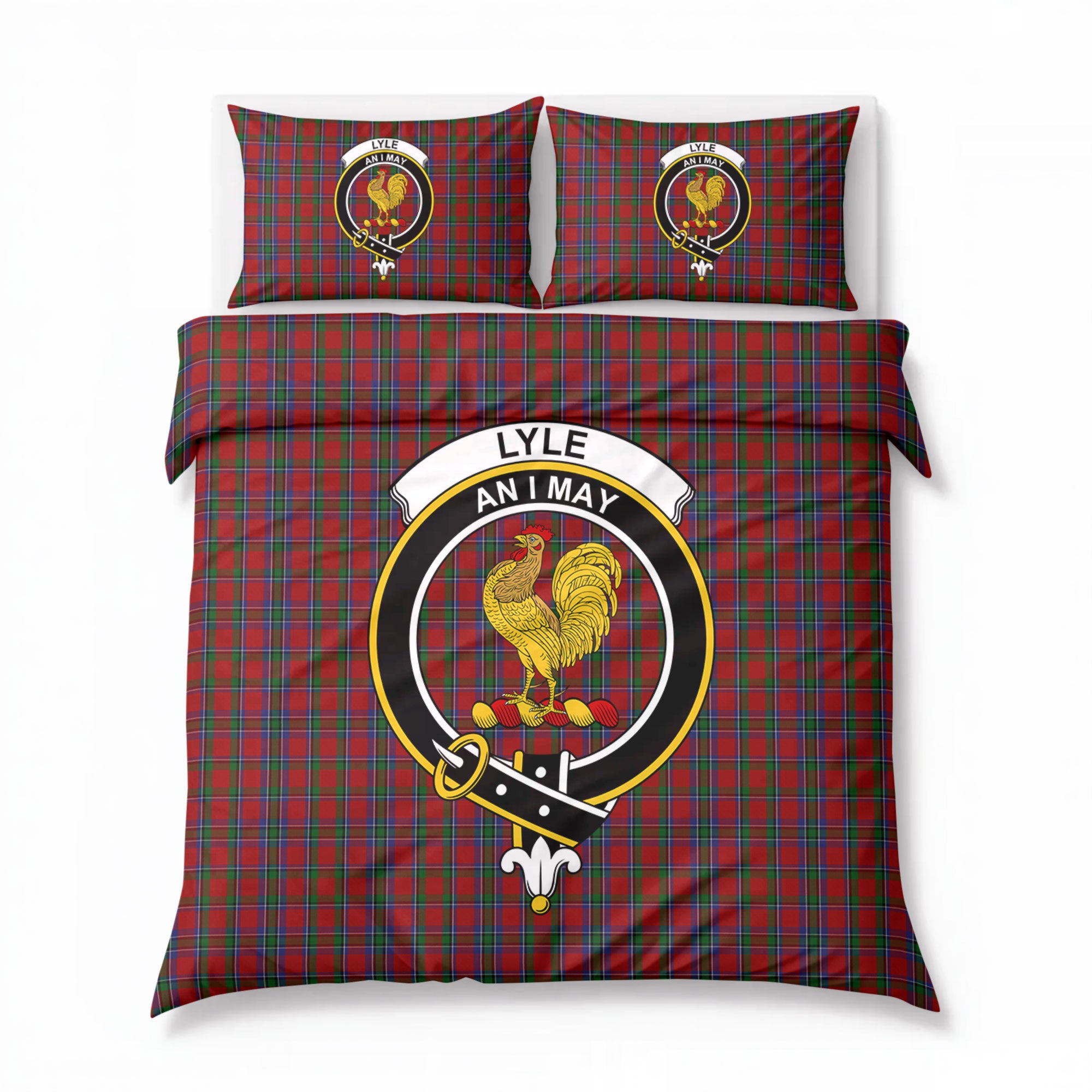 Lyle Tartan Crest Bedding Set