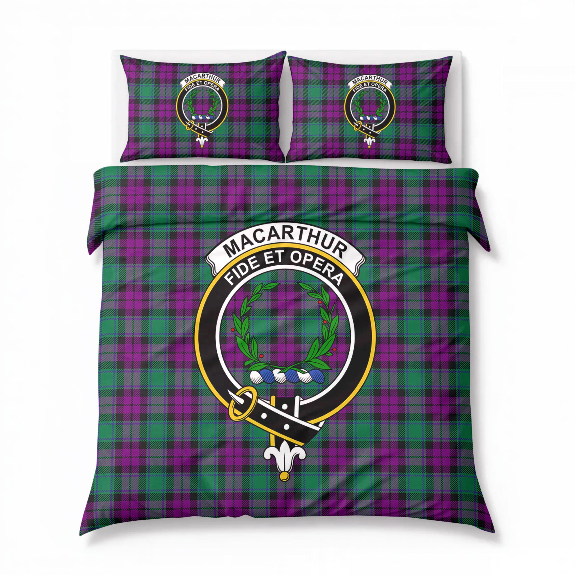 MacArthur - Milton Tartan Crest Bedding Set