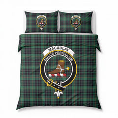MacAulay Hunting Ancient Tartan Crest Bedding Set