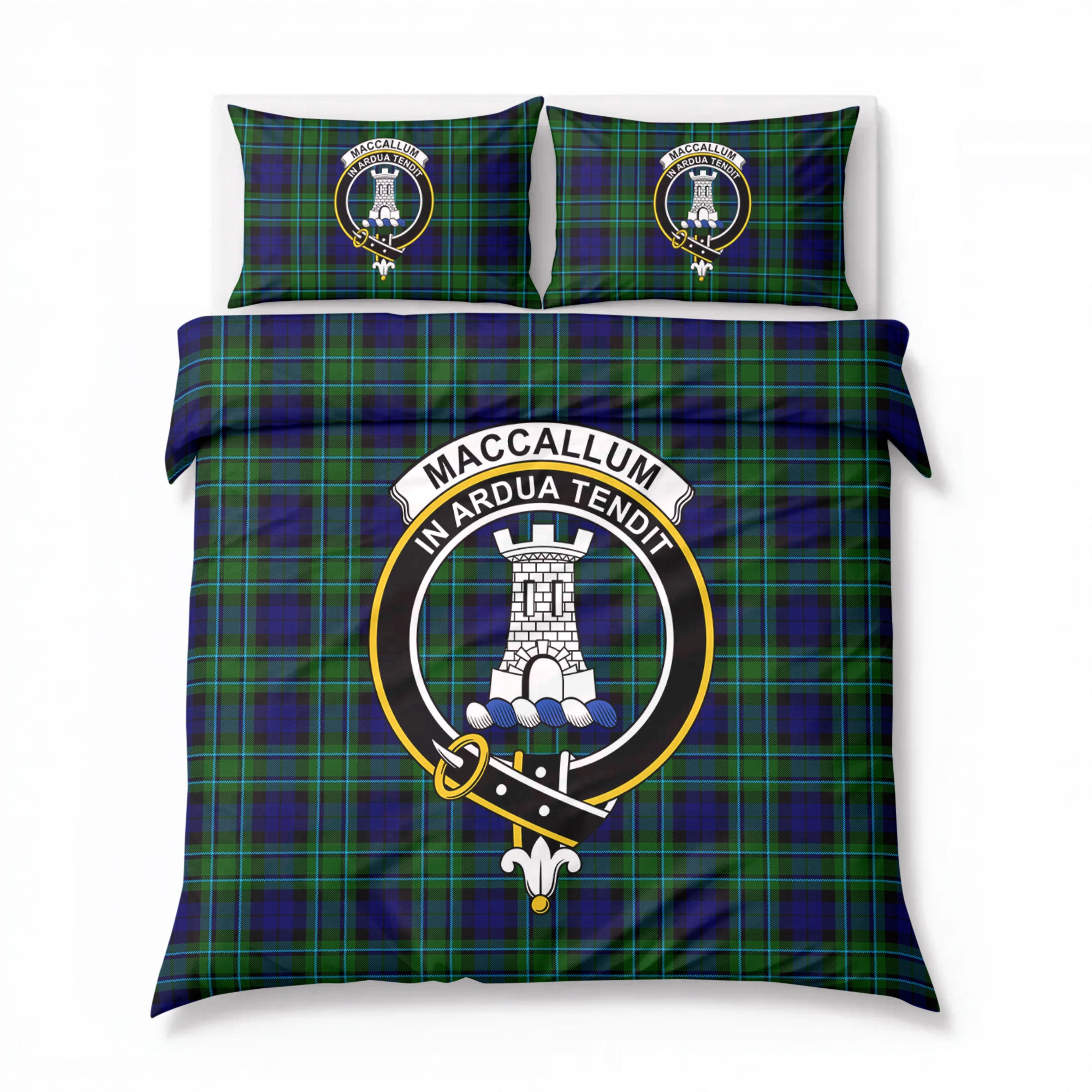 MacCallum Modern Tartan Crest Bedding Set