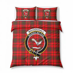 MacDougall Modern Tartan Crest Bedding Set