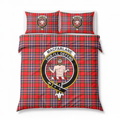MacFarlane Modern Tartan Crest Bedding Set