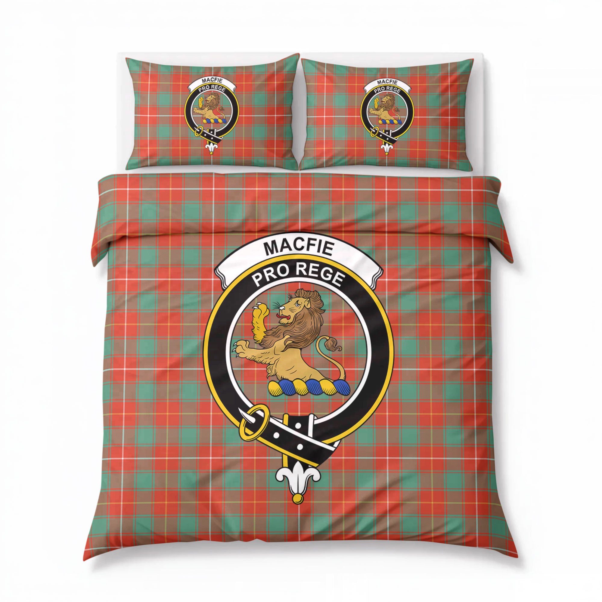 MacFie Ancient Tartan Crest Bedding Set