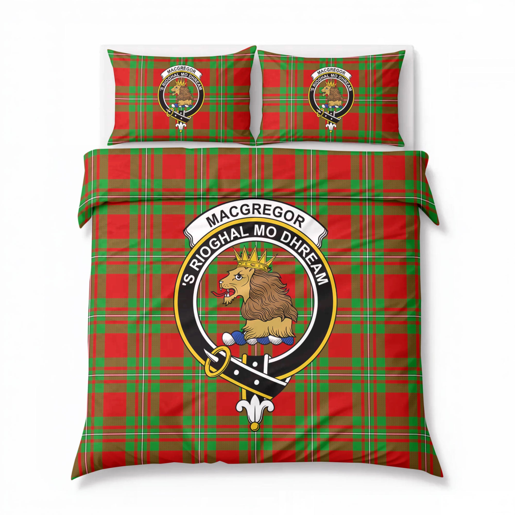 MacGregor Modern Tartan Crest Bedding Set